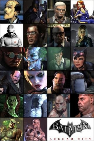 Batman: Arkham City caracteres