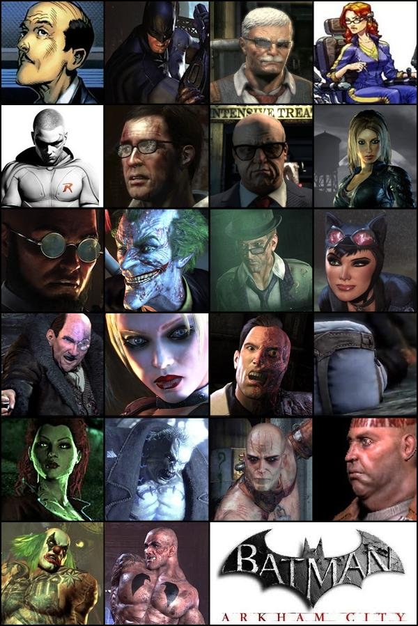 Batman: Arkham City caracteres
