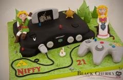 Nintendo 64 / Zelda: Ocarina of Time Cake