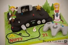 Nintendo 64 / Zelda: Ocarina of Time Cake