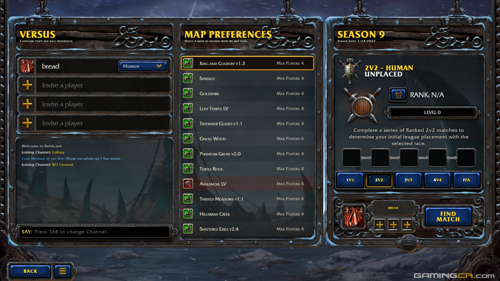 Warcraft III: Reforged – Forsaken Kingdom | Partidas clasificatorias
